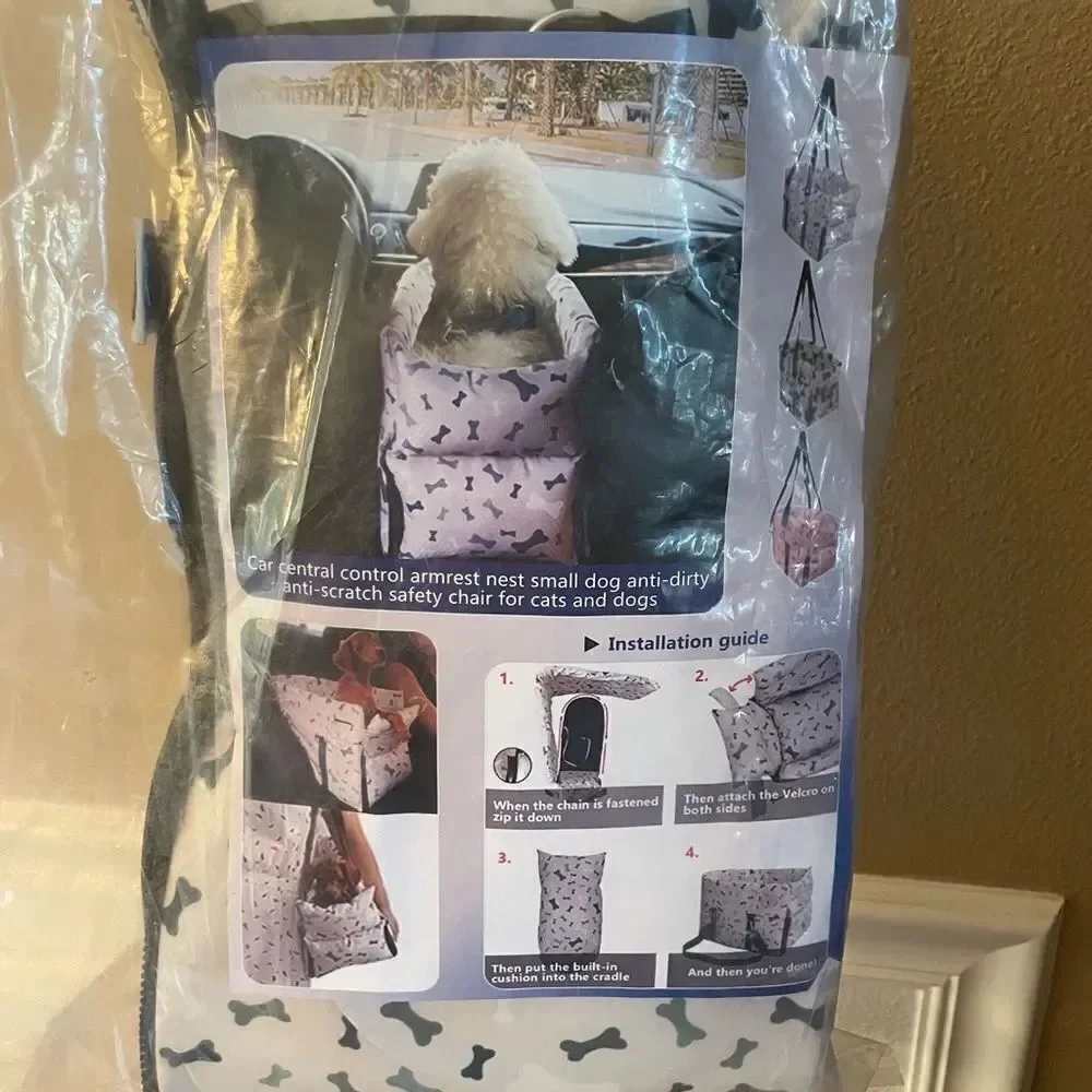 Dog/Cat Car Carrier NEW Bone Pattern